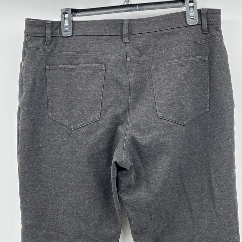 Chico's So Slimming Pants, Women, Size 2 (US12) Short, Heathered Black, Stretch - Picture 6 of 10